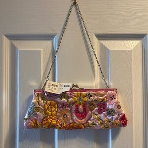 Adorable Pink Beaded Purse Never Used!